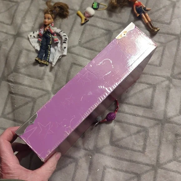Vintage MGM Bratz Envogue Fashion Organizer Carry Case purple 2 mini dolls - Picture 8 of 13